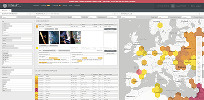 Interface design of the surveillance software